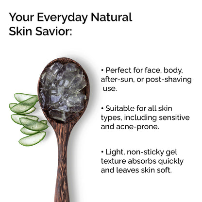 Organic Cooling Aloe Vera Gel – Hydrating &amp; Soothing After-Sun Care